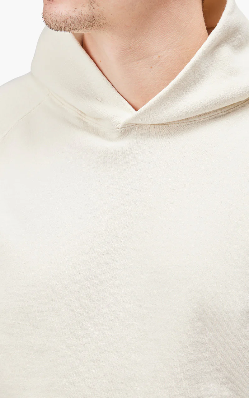 Warehouse & Co. 462 No Print Hoodie Cream - Image 6