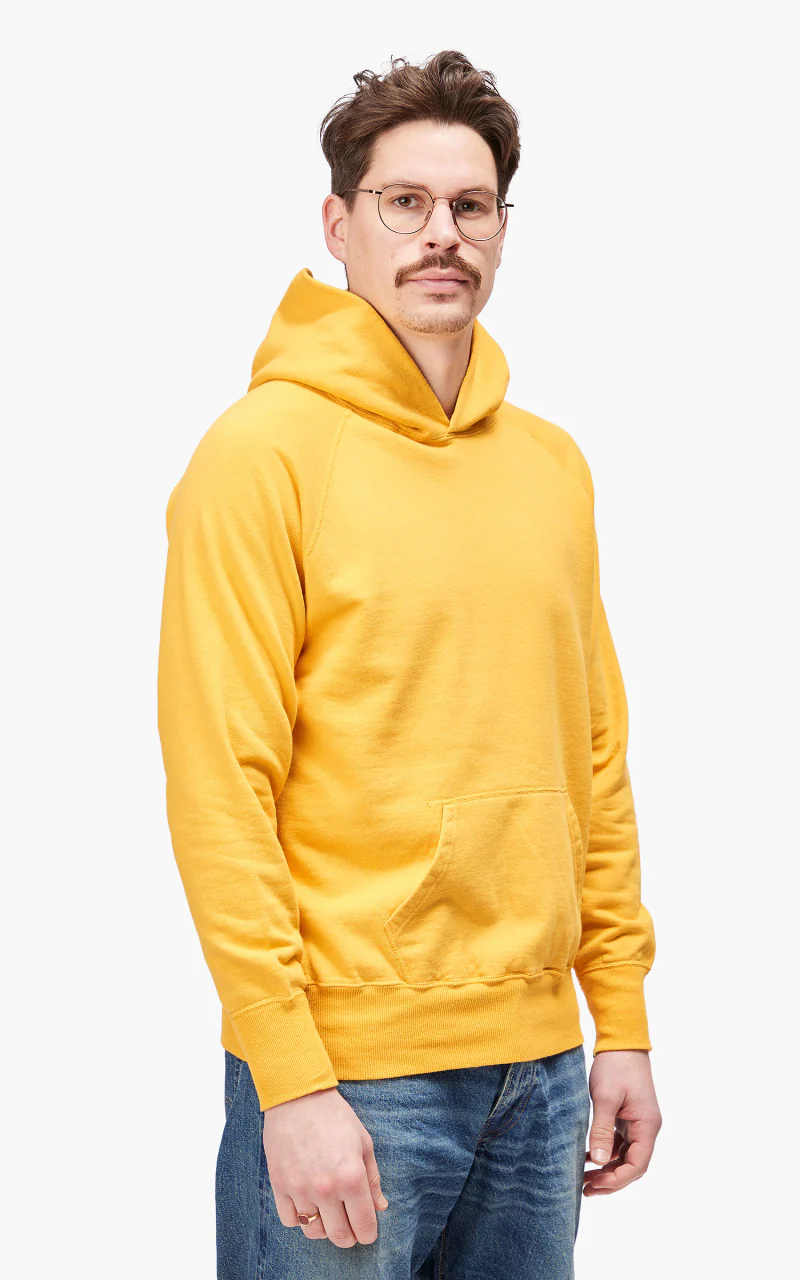 Warehouse & Co. 462 No Print Hoodie Yellow - Image 4
