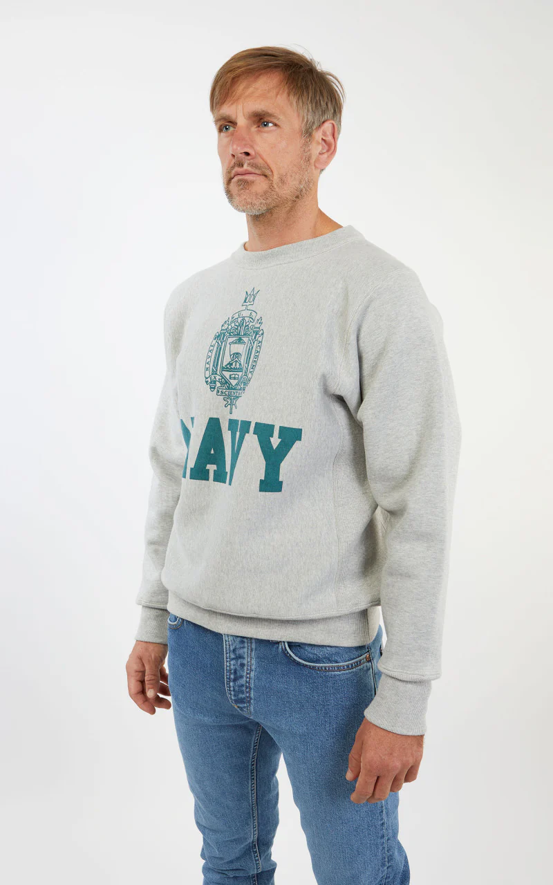 Warehouse & Co. 483 Navy Sweatshirt Heather Grey - Image 5
