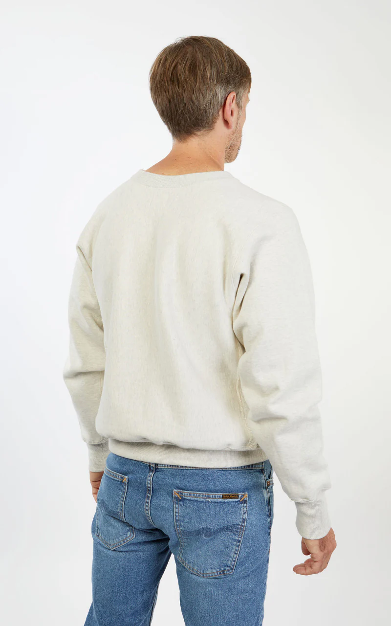 Warehouse & Co. 483 Navy Sweatshirt Oatmeal - Image 7