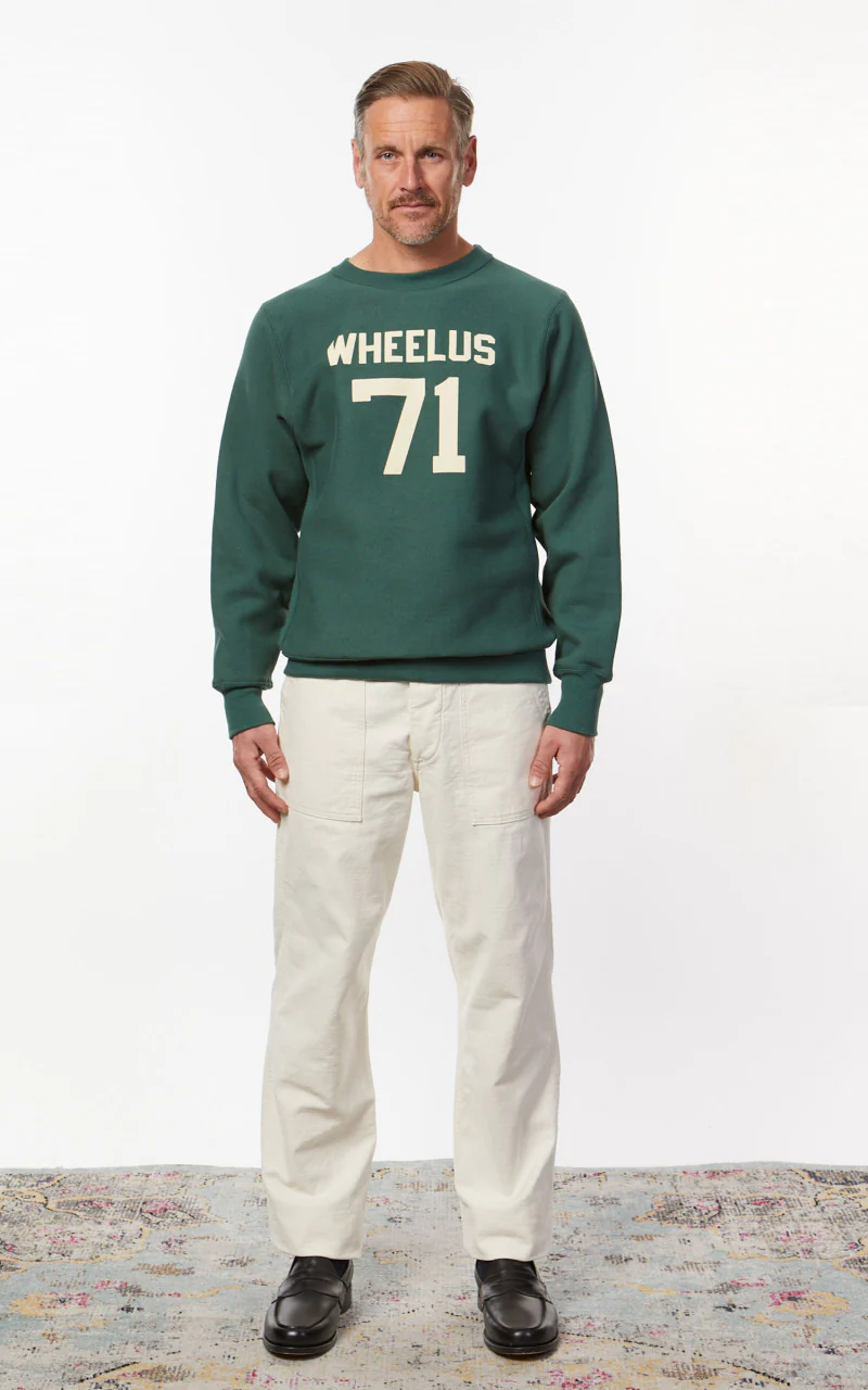 Warehouse & Co. 483 Wheelus Sweatshirt Green - Image 2