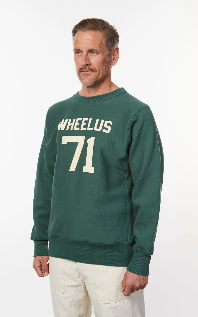 Warehouse & Co. 483 Wheelus Sweatshirt Green - Image 4