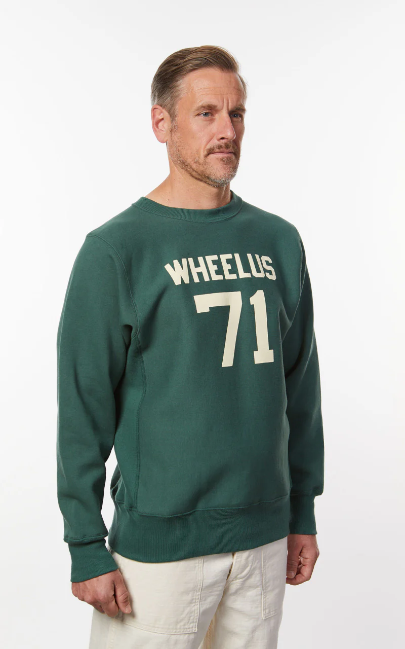 Warehouse & Co. 483 Wheelus Sweatshirt Green - Image 5
