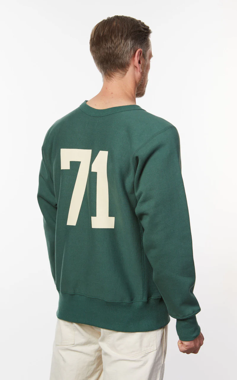 Warehouse & Co. 483 Wheelus Sweatshirt Green - Image 6