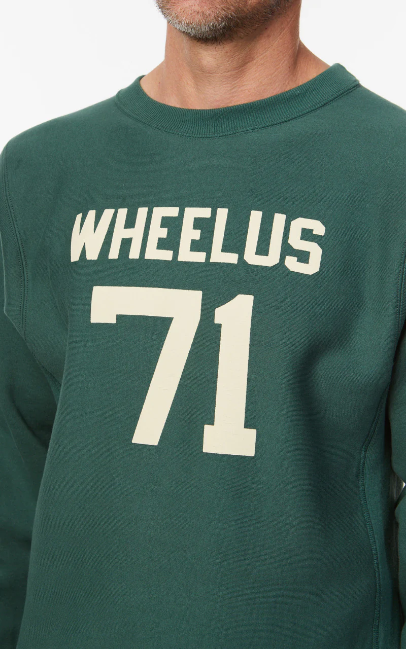 Warehouse & Co. 483 Wheelus Sweatshirt Green - Image 7