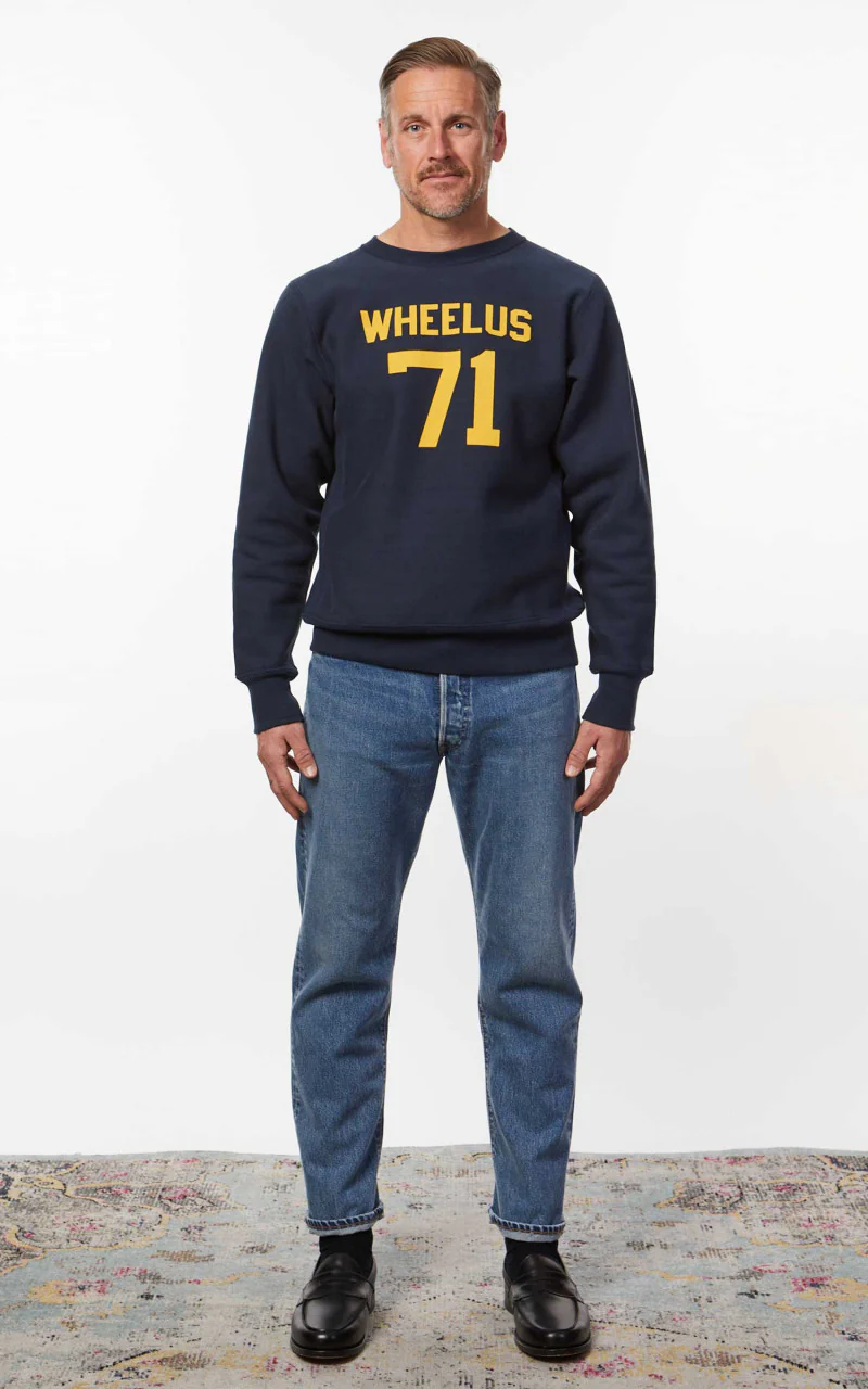 Warehouse & Co. 483 Wheelus Sweatshirt Navy - Image 2