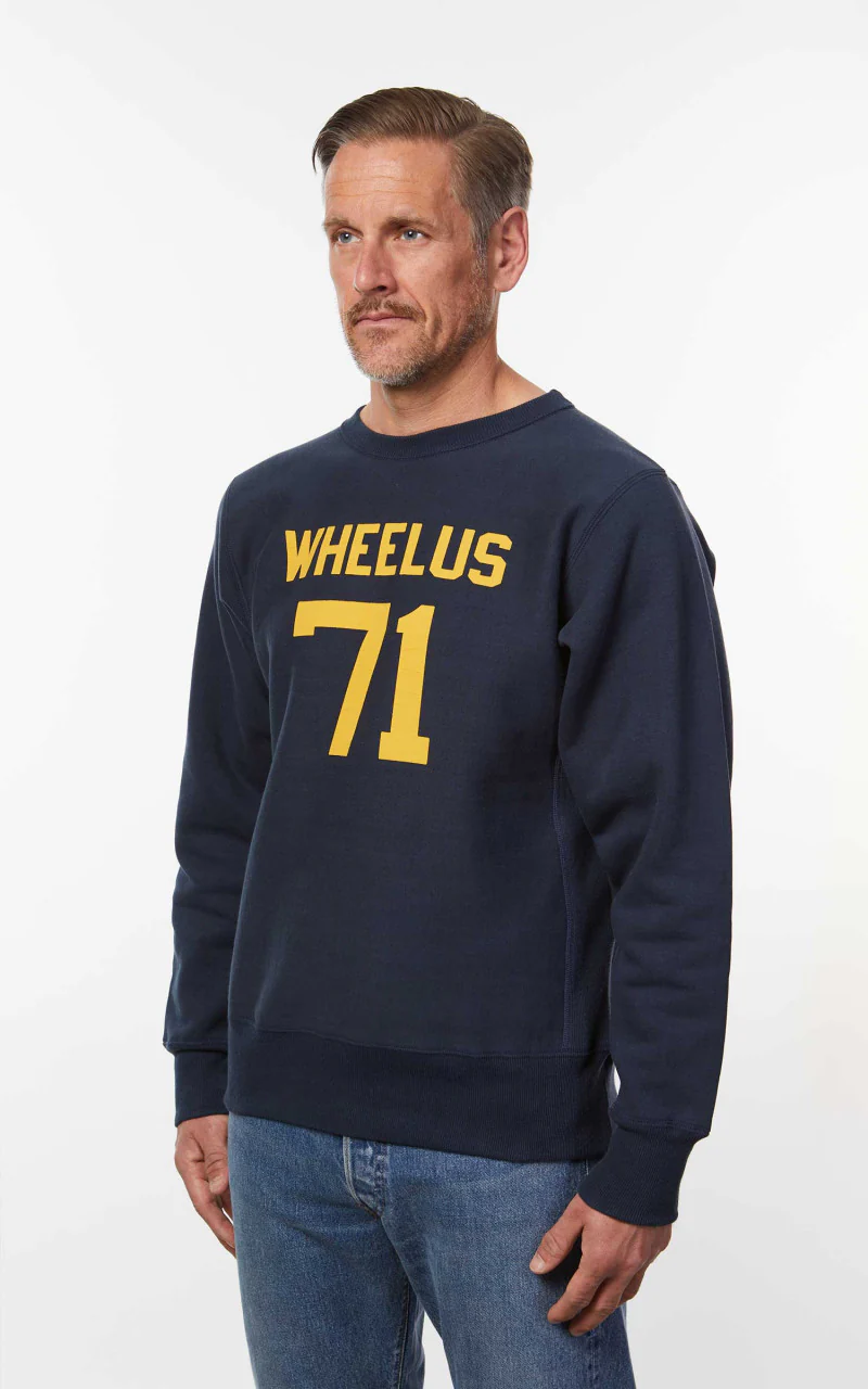 Warehouse & Co. 483 Wheelus Sweatshirt Navy - Image 5