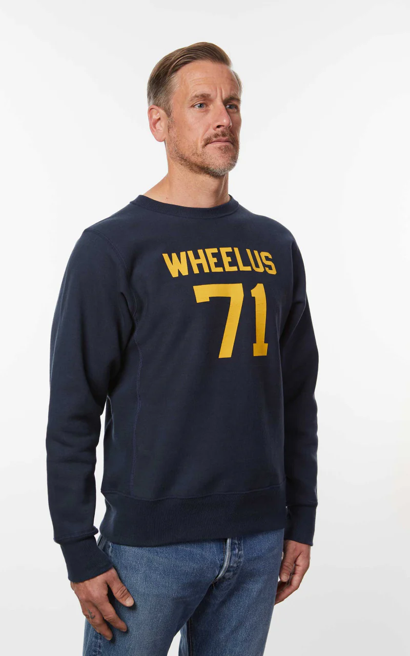 Warehouse & Co. 483 Wheelus Sweatshirt Navy - Image 6