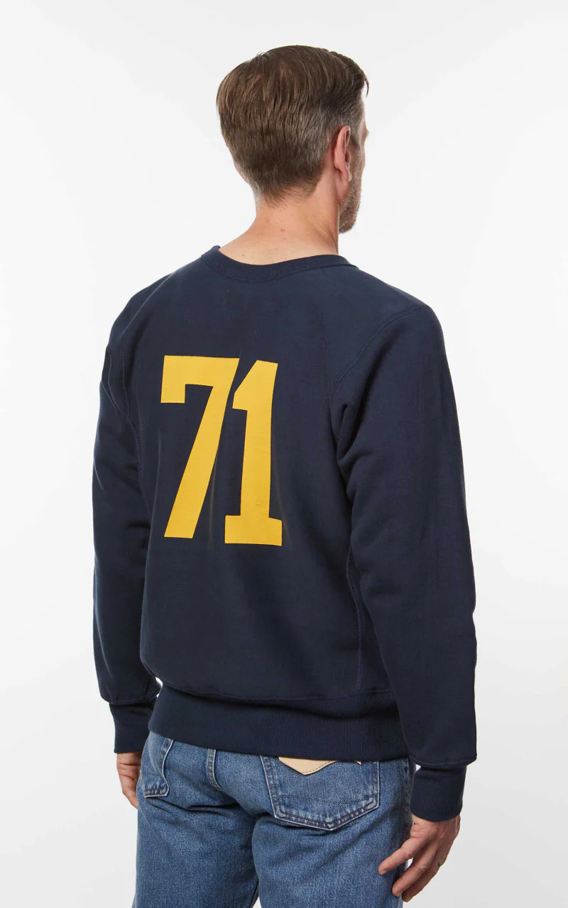 Warehouse & Co. 483 Wheelus Sweatshirt Navy - Image 7
