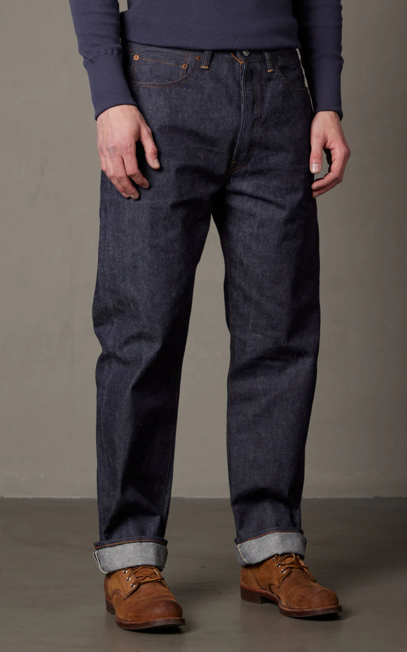 Warehouse & Co. Lot 1101 1970s "Big E" Straight Model Jeans Unwashed Indigo - Image 3