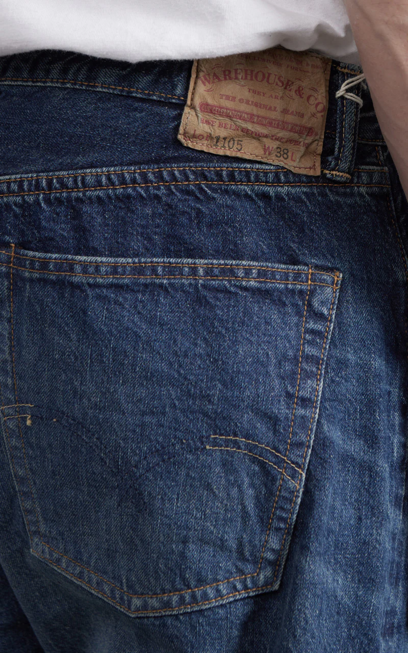 Warehouse & Co. Lot 1105 2nd Hand Jeans Used Wash Dark - Image 6