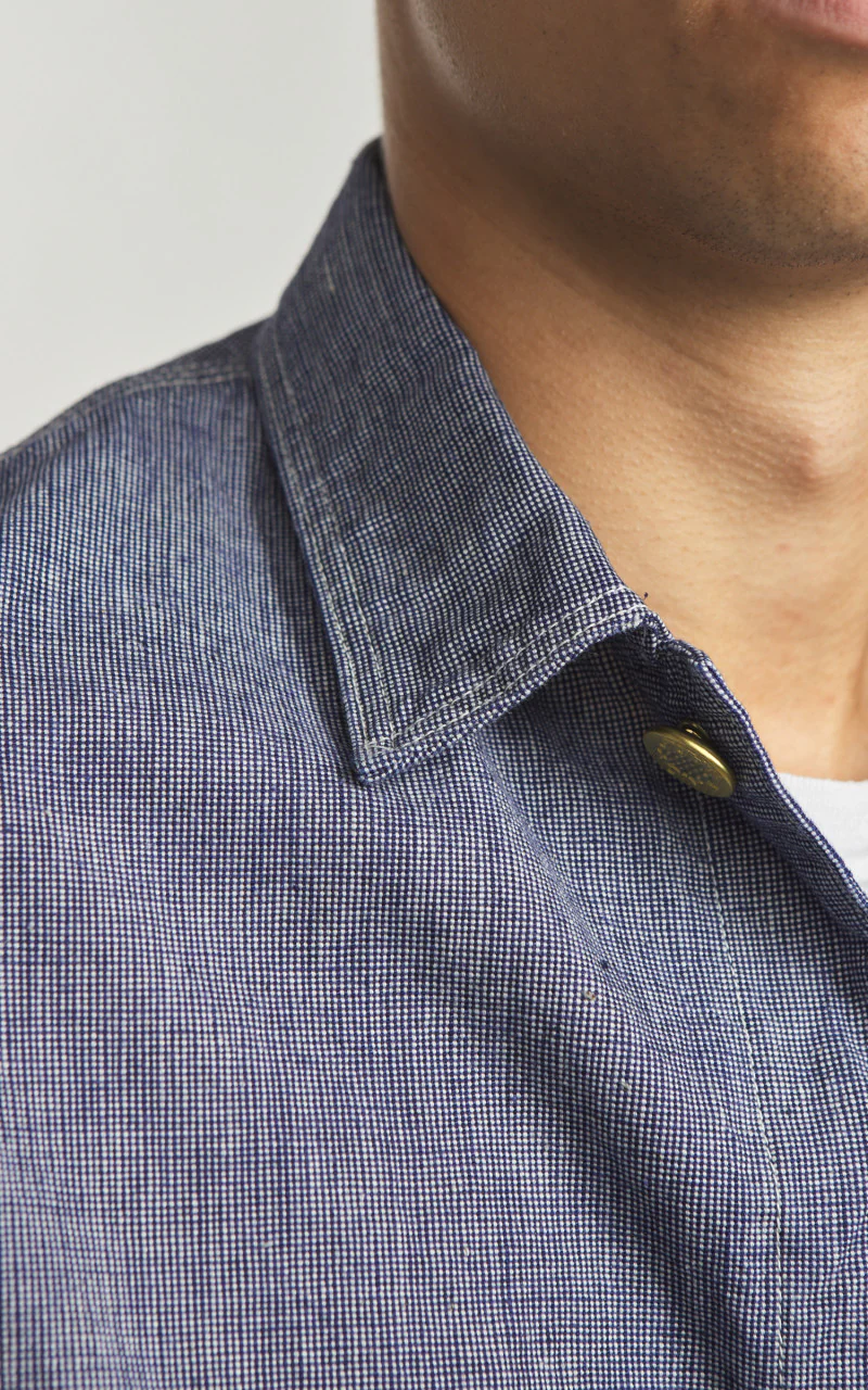 Warehouse & Co. Lot 2195 Selvedge Indigo Pincheck Change Button Coverall - Image 12