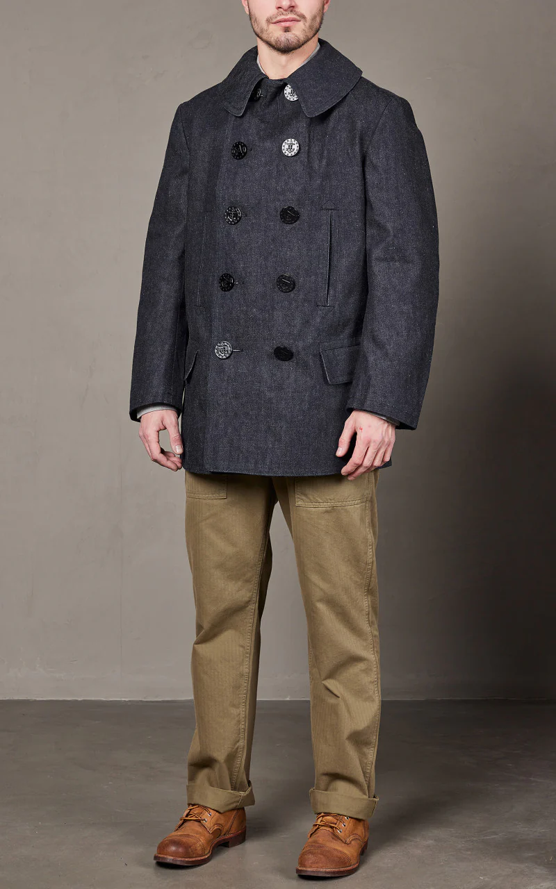 Warehouse & Co. Lot 2205 U.S. Navy 13Stars Pea Coat Indigo - Image 3