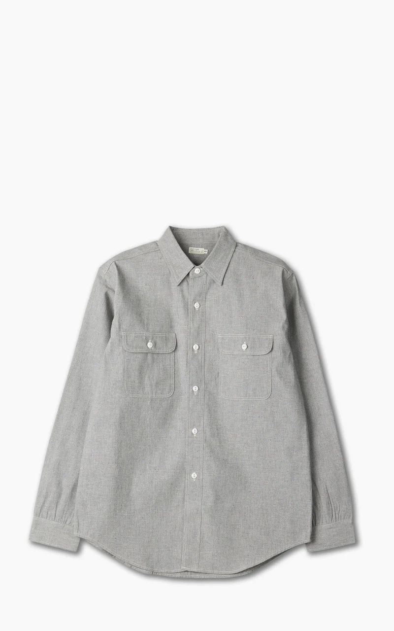 Warehouse & Co. Lot 3051 Treton Steel Worker Shirt Grey