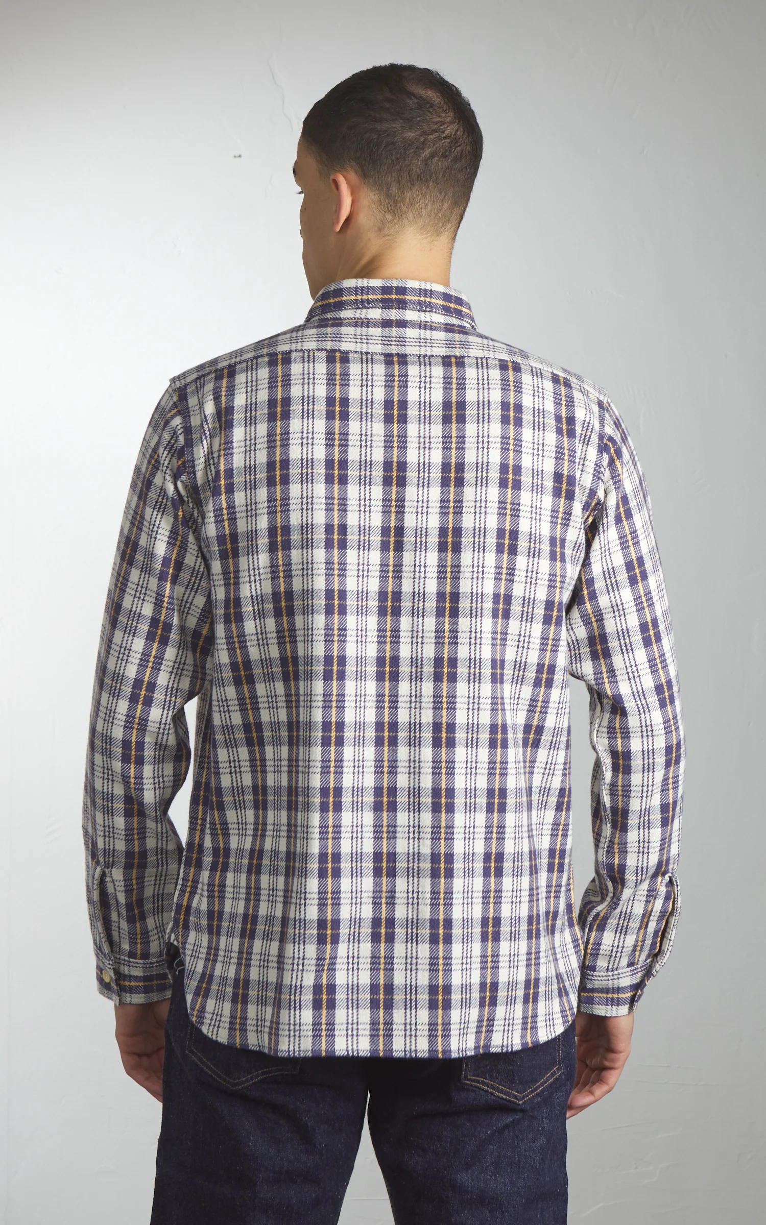 Warehouse & Co. Lot 3104 Flannel Shirt Navy - Image 6
