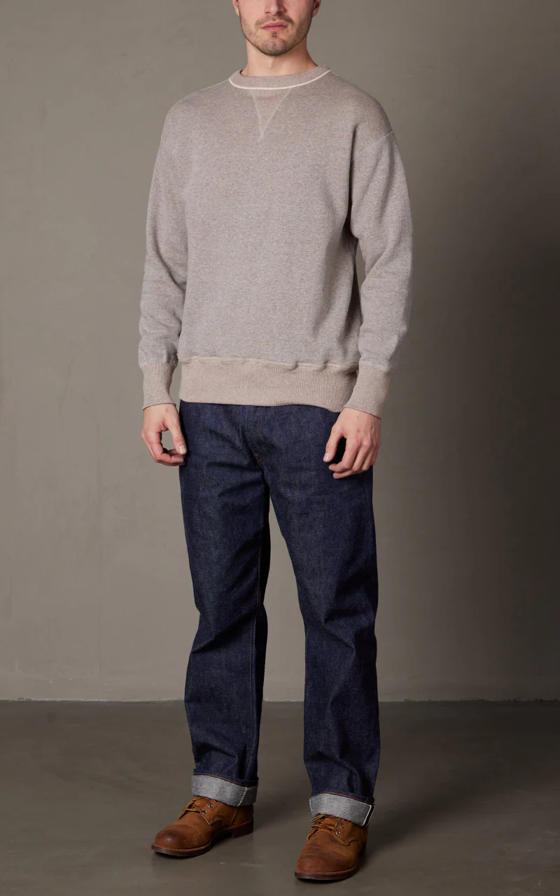 Warehouse & Co. Lot 401 Plain Sweatshirt Heather Grey - Image 2