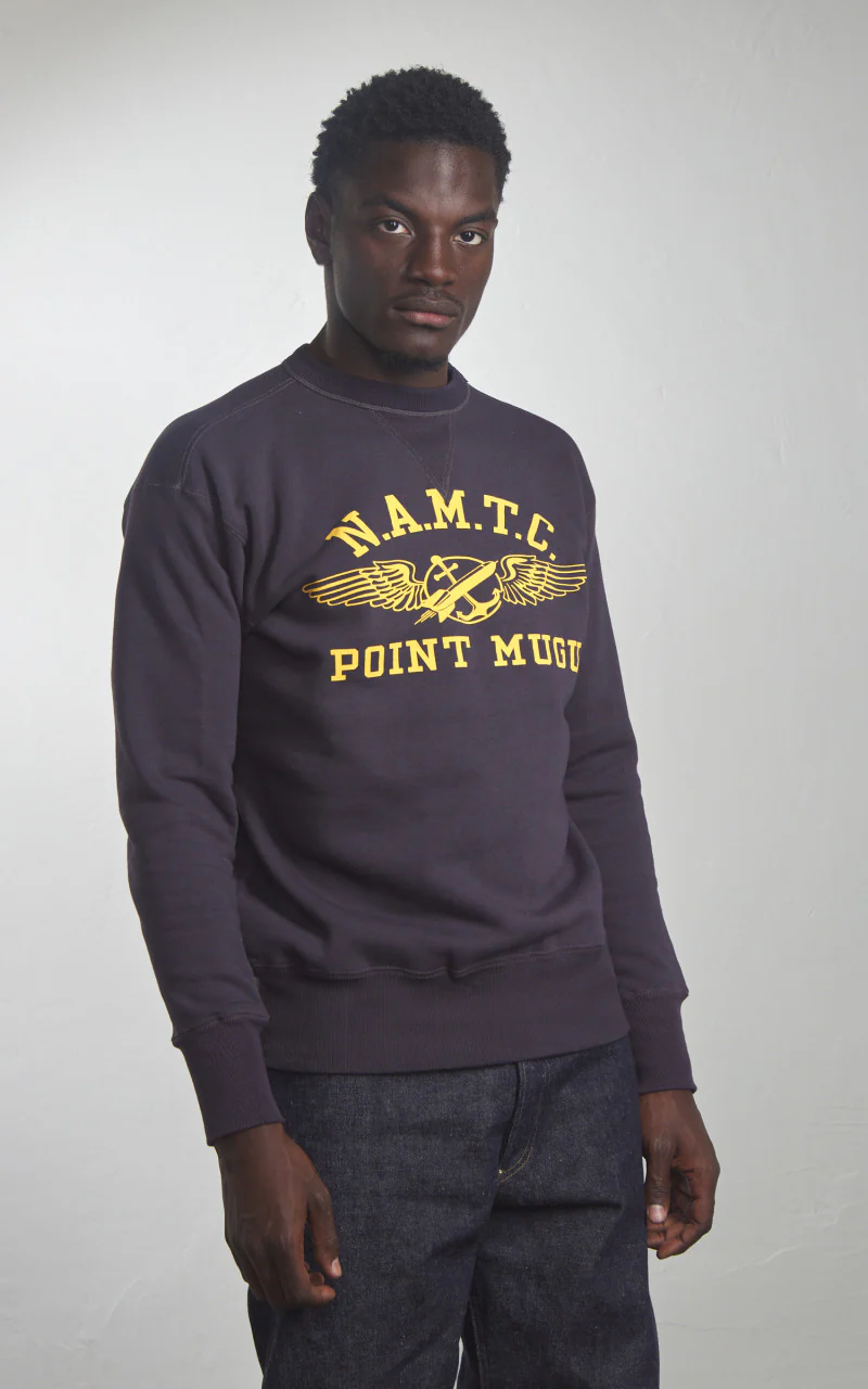 Warehouse & Co. Lot 403 N.A.M.T.C. Sweatshirt Dark Navy - Image 2