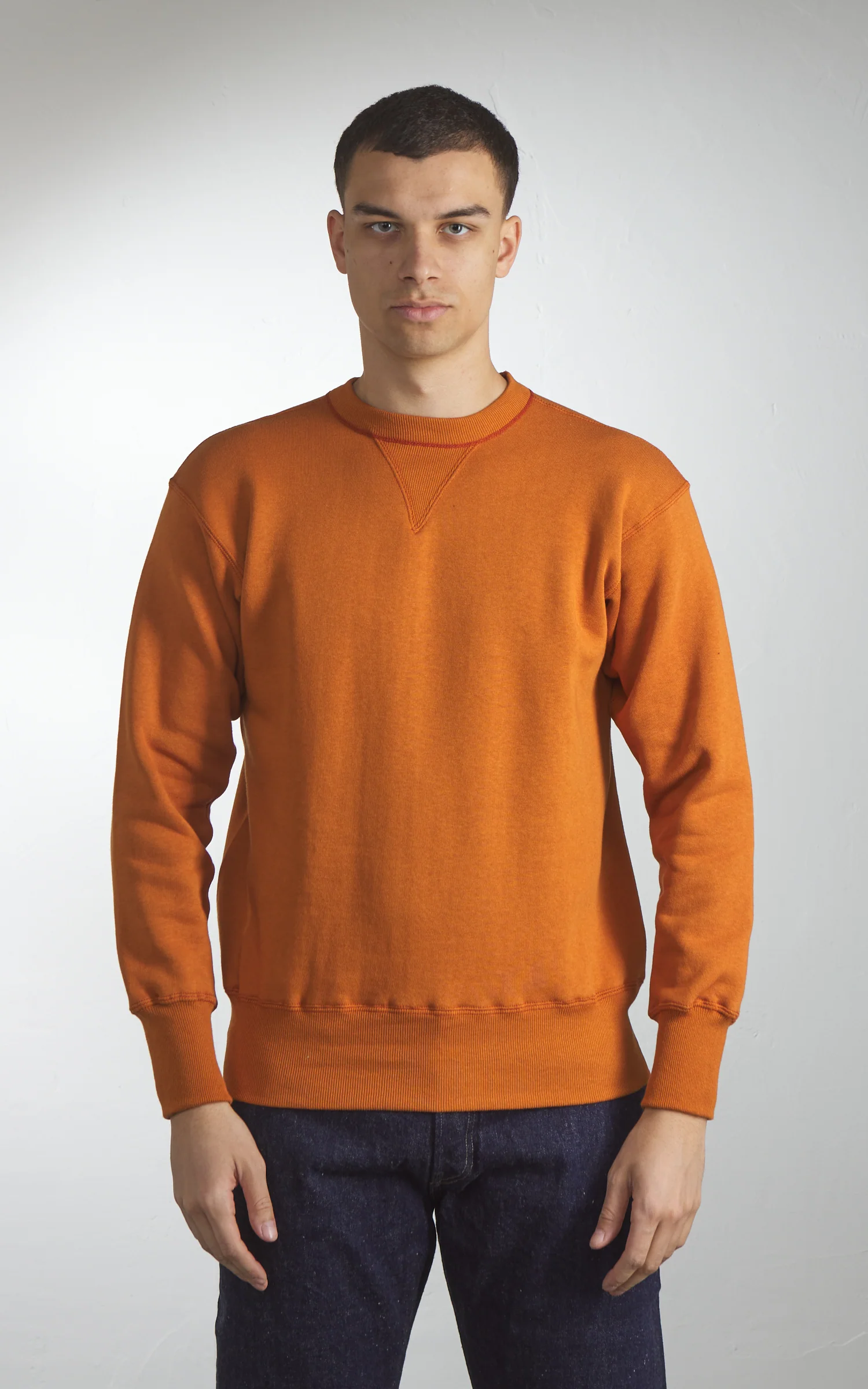 Warehouse & Co. Lot 403 Plain Sweatshirt Dark Orange - Image 2