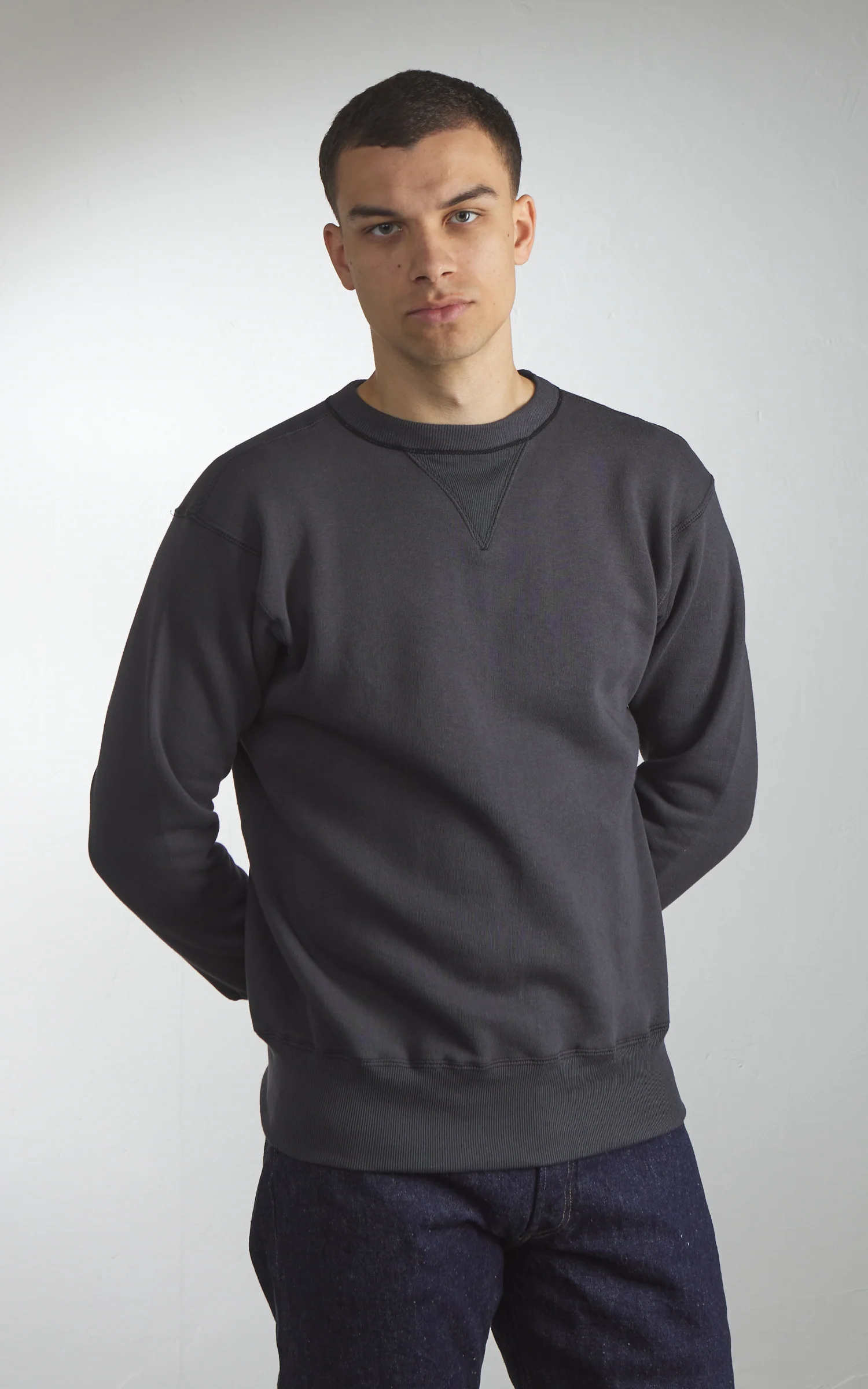 Warehouse & Co. Lot 403 Plain Sweatshirt Sumikoro - Image 4