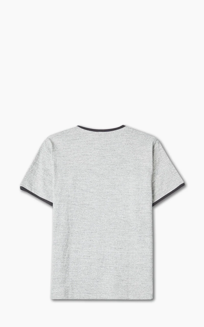 Warehouse & Co. Lot 4059 Ringer Tee No Print Heather Grey/Sumikuro - Image 3