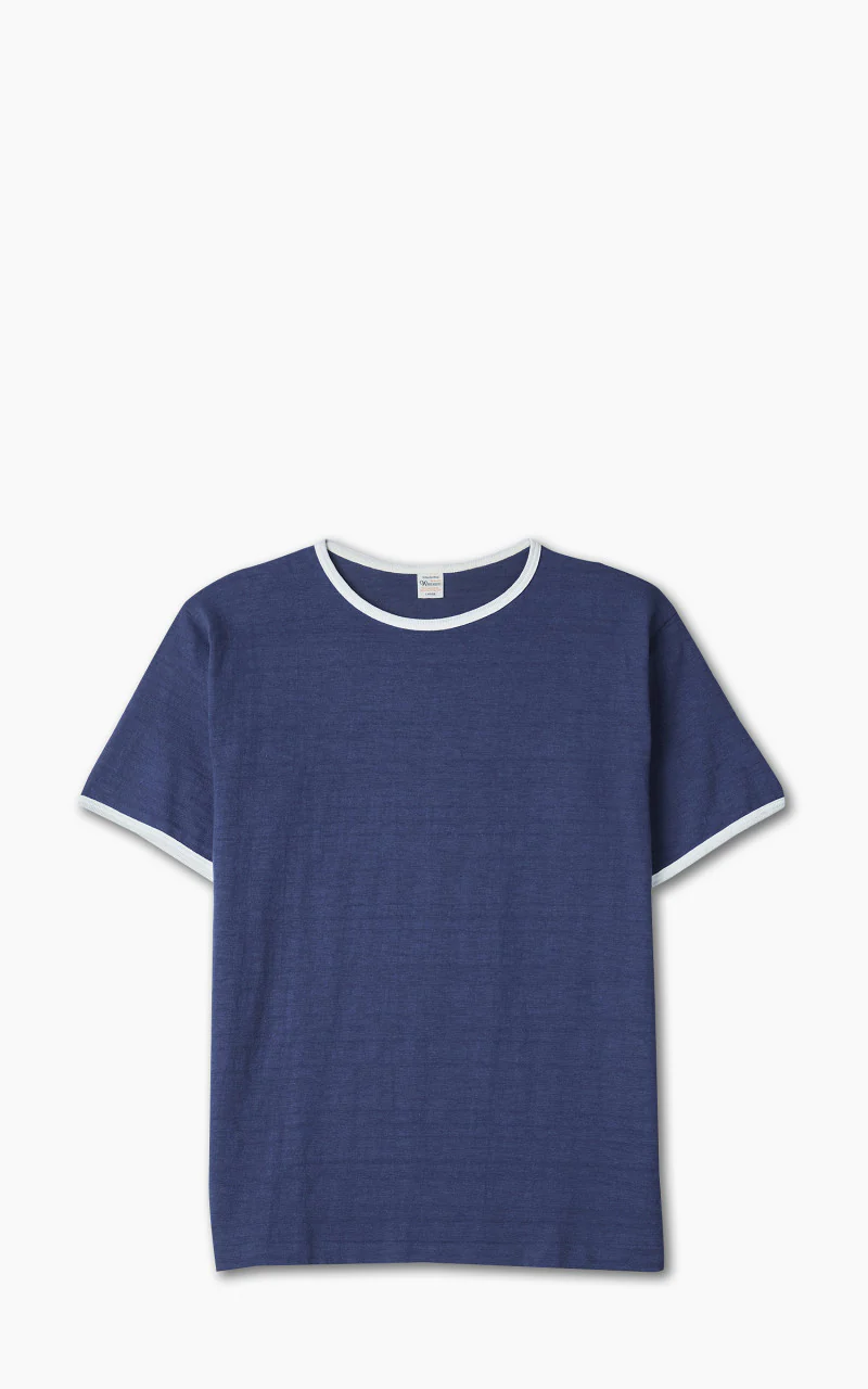 Warehouse & Co. Lot 4059 Ringer Tee No Print Navy/Cream