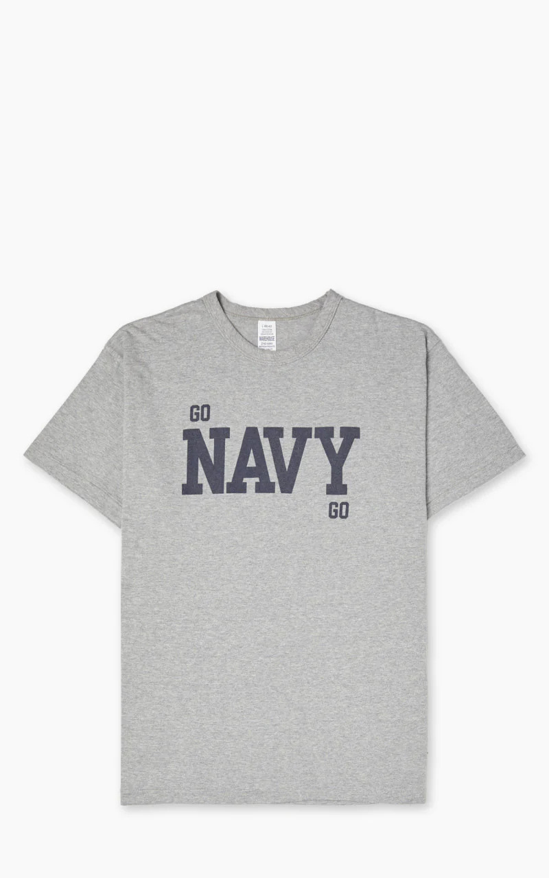 Warehouse & Co. Lot 4064 Go Navy T-Shirt Heather Grey