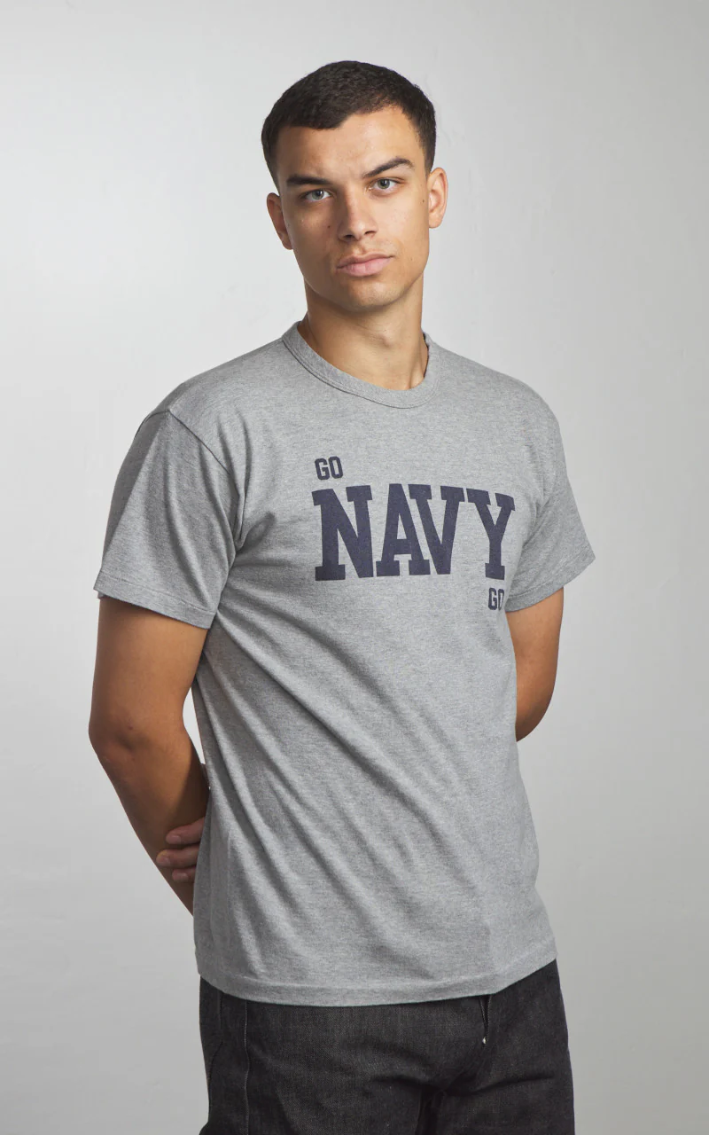 Warehouse & Co. Lot 4064 Go Navy T-Shirt Heather Grey - Image 2