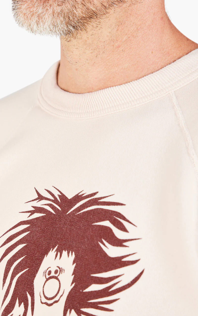 Warehouse & Co. Lot 4084 Half Sleeve Sweatshirt ZTA Cream - Image 6