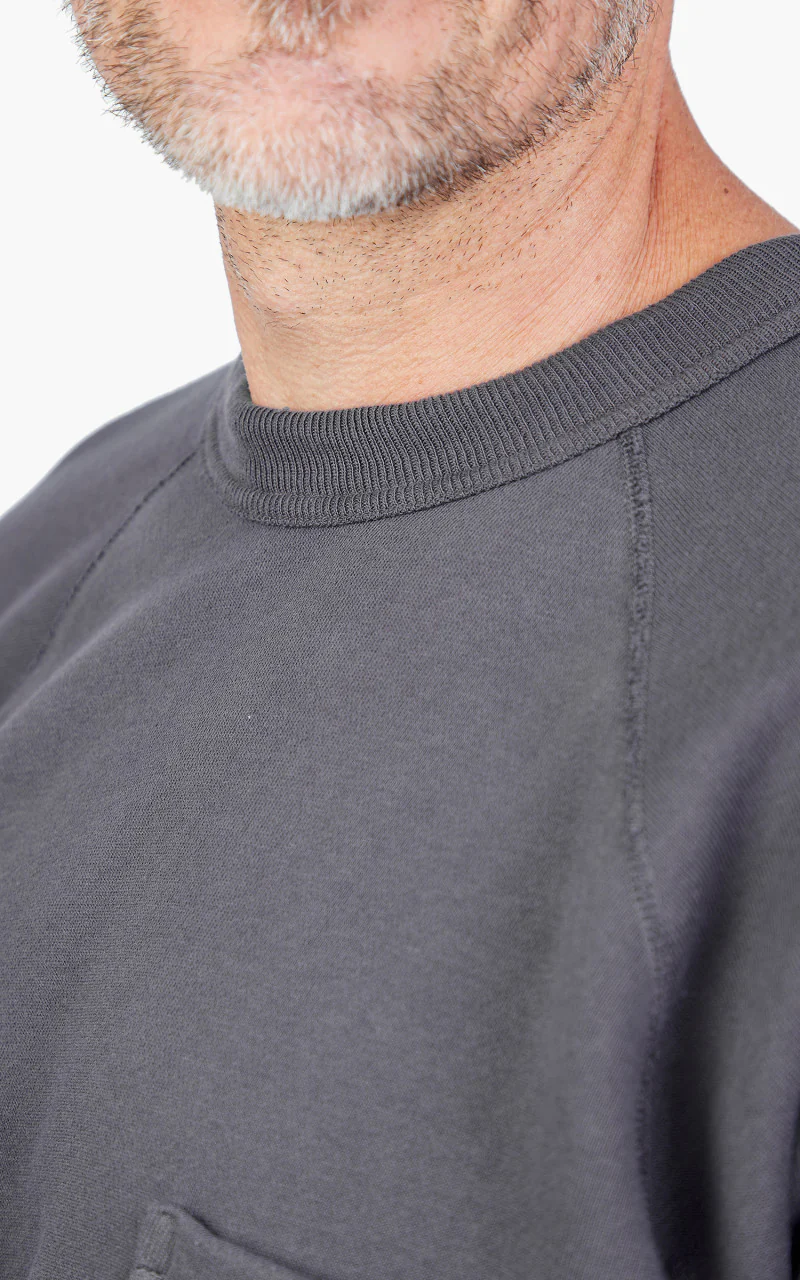 Warehouse & Co. Lot 4085 Short Sleeve Pocket Sweatshirt Navy - Image 5
