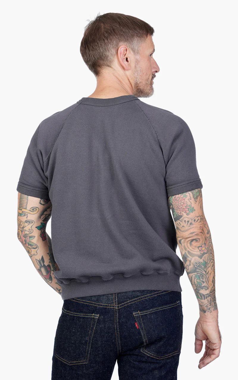 Warehouse & Co. Lot 4085 Short Sleeve Pocket Sweatshirt Navy - Image 6