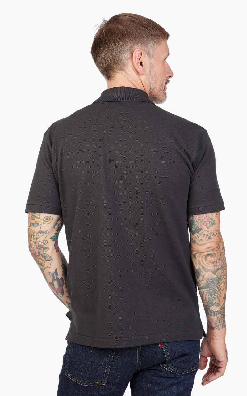 Warehouse & Co. Lot 4090 Pique Polo Shirt Jaguar Black - Image 6