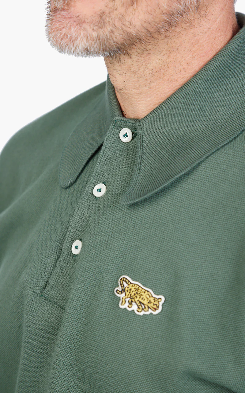 Warehouse & Co. Lot 4090 Pique Polo Shirt Jaguar Green - Image 5