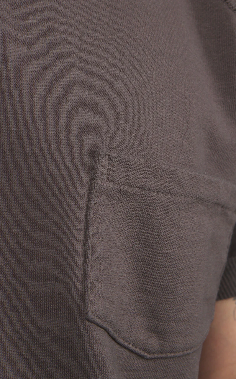 Warehouse & Co. Lot 4105 Short Sleeve Pocket Sweatshirt Black - Image 6
