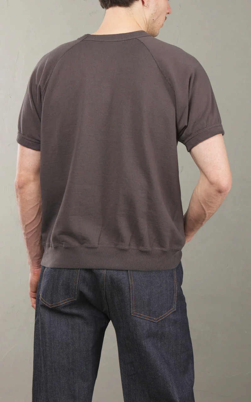 Warehouse & Co. Lot 4105 Short Sleeve Pocket Sweatshirt Black - Image 7