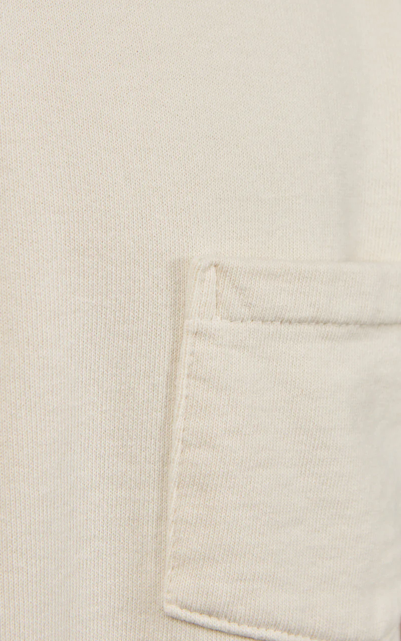 Warehouse & Co. Lot 4105 Short Sleeve Pocket Sweatshirt Cream - Image 3