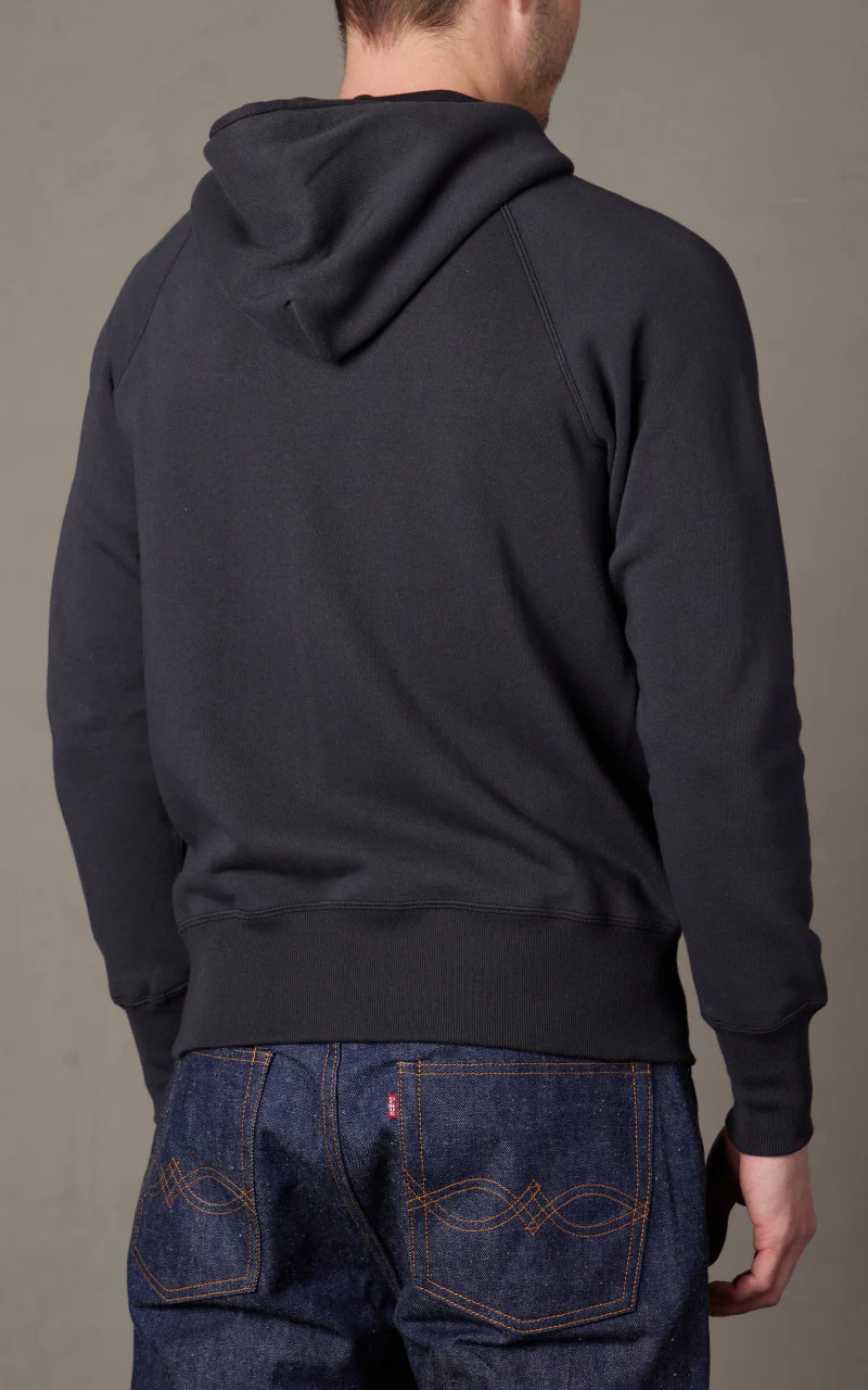 Warehouse & Co. Lot 451 Raglan Freedom Full Zip Hoodie Black - Image 4