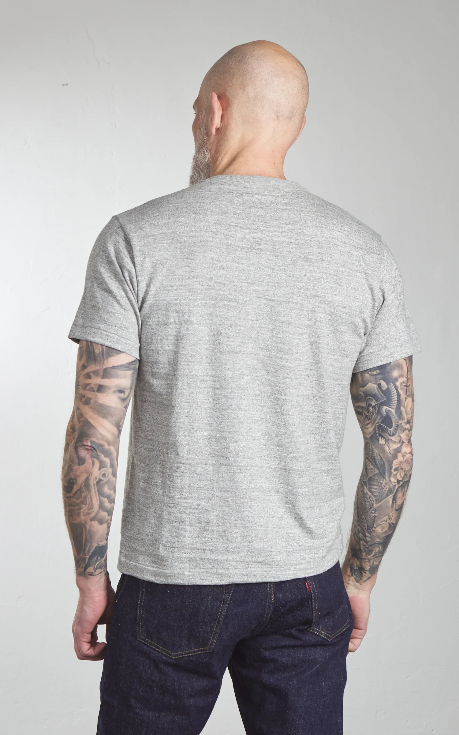 Warehouse & Co. Lot 4601 Columbia Army Air Base T-Shirt Heather Grey - Image 6