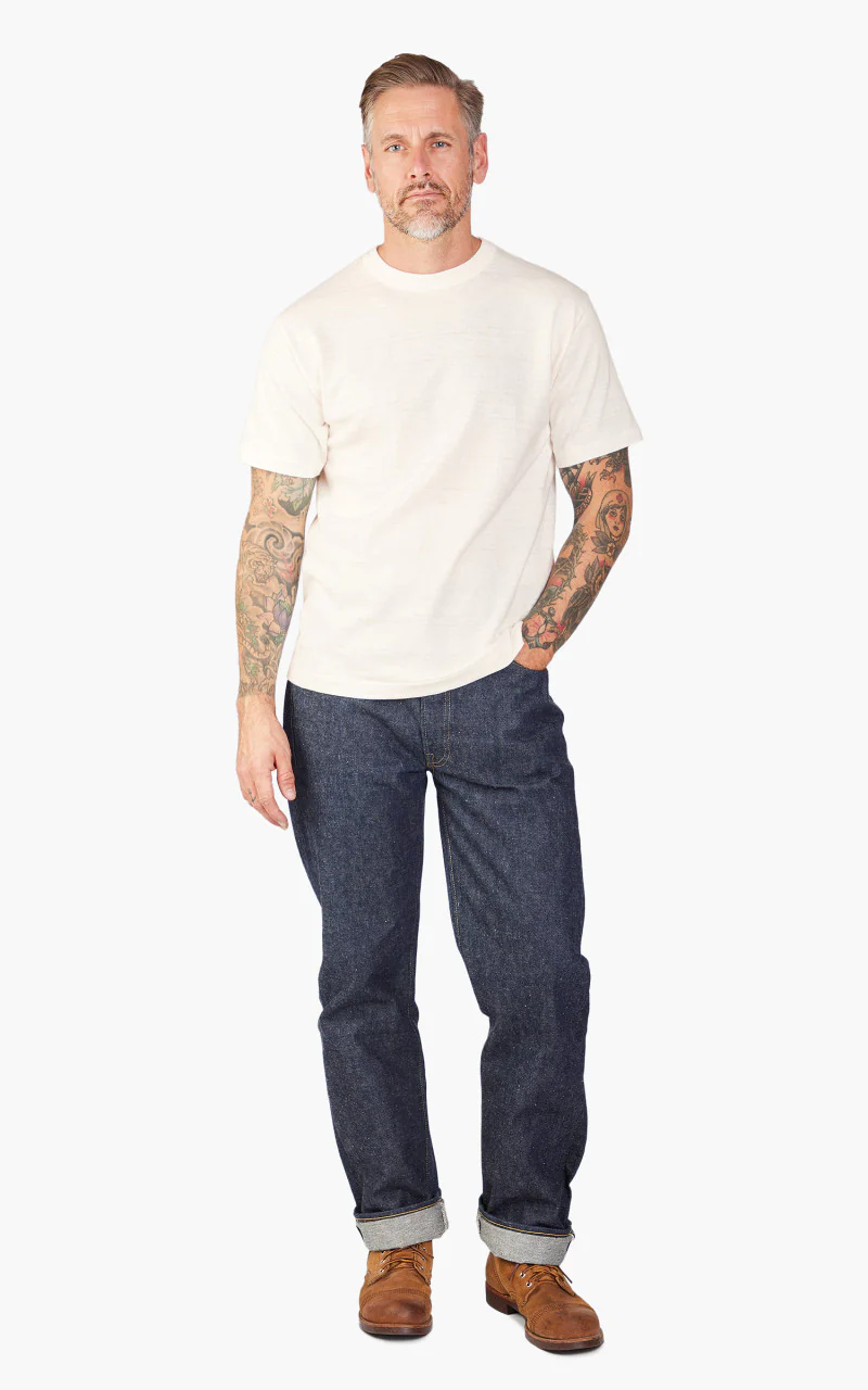 Warehouse & Co. Lot 4601 Plain T-Shirt Offwhite - Image 2