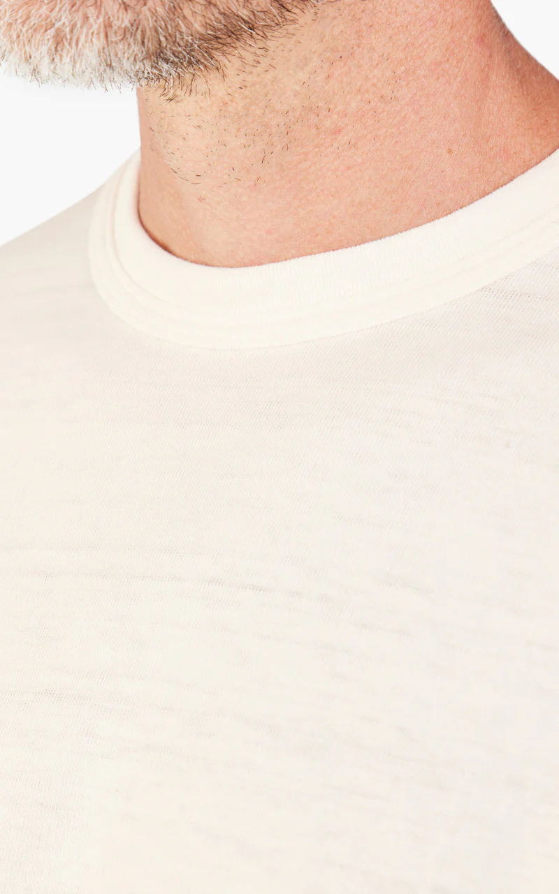 Warehouse & Co. Lot 4601 Plain T-Shirt Offwhite - Image 6