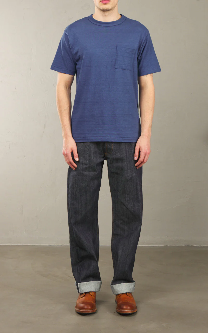 Warehouse & Co. Lot 4601 Pocket T-Shirt Faded Blue - Image 6