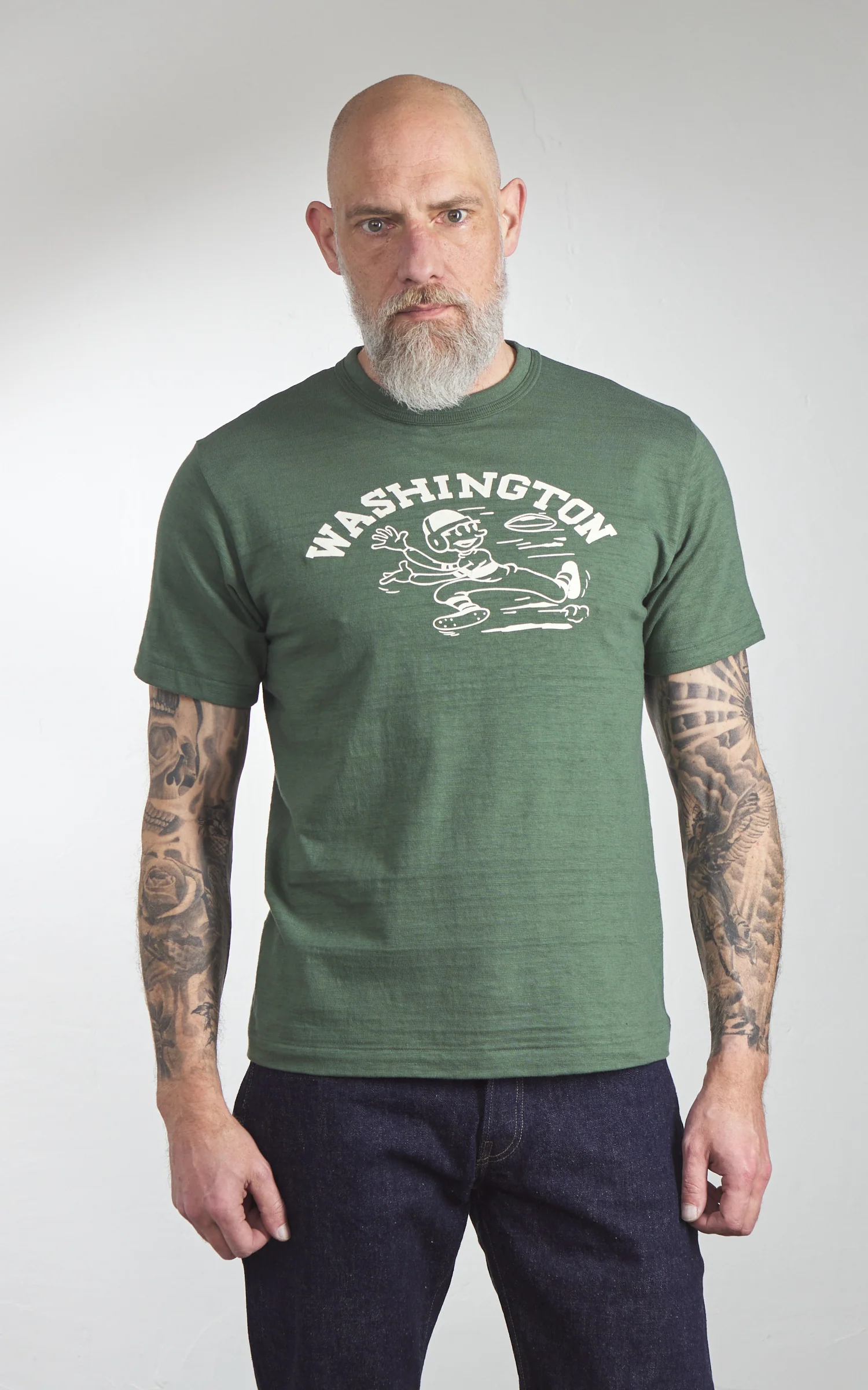 Warehouse & Co. Lot 4601 Washington T-Shirt Green - Image 2