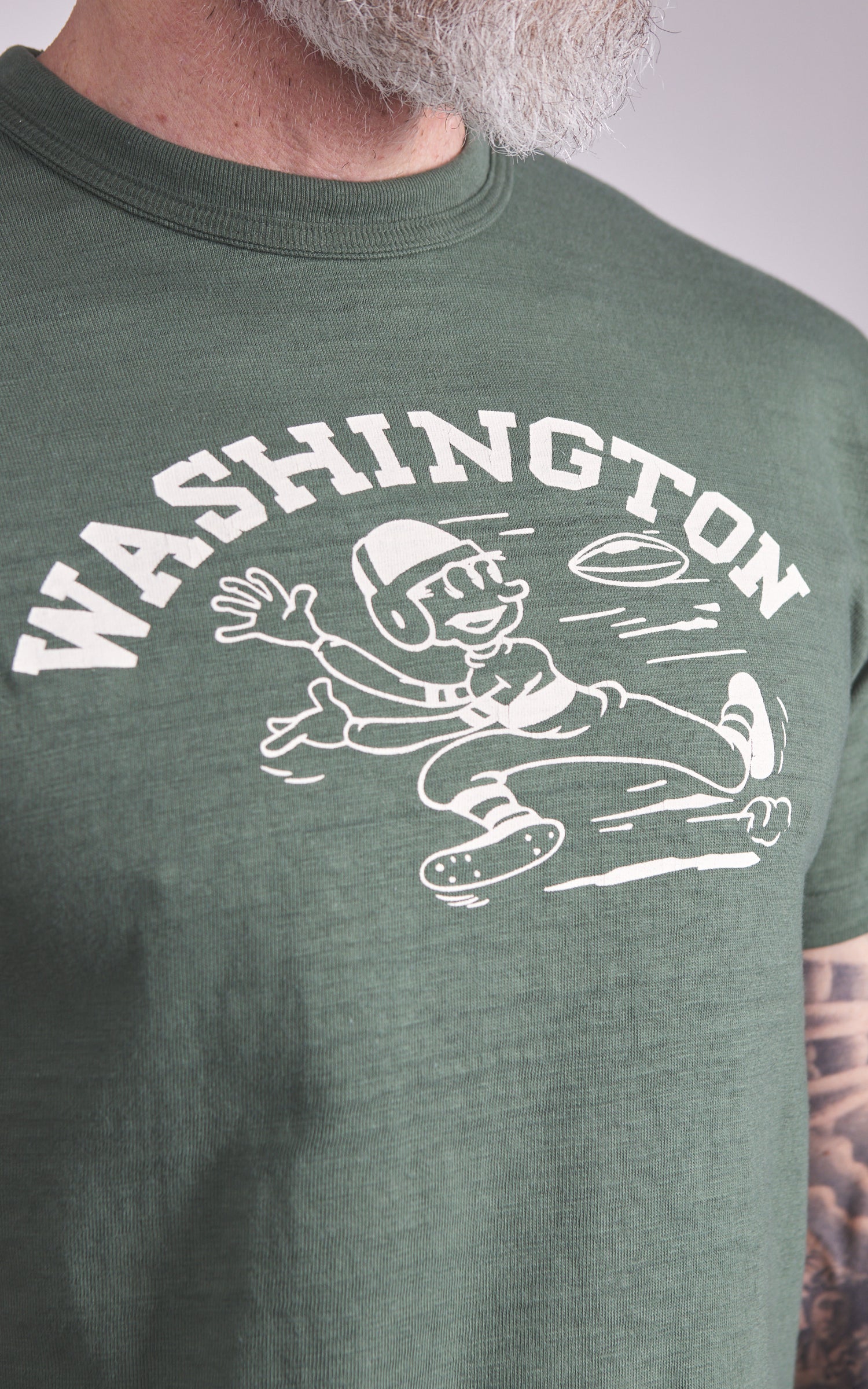 Warehouse & Co. Lot 4601 Washington T-Shirt Green - Image 5