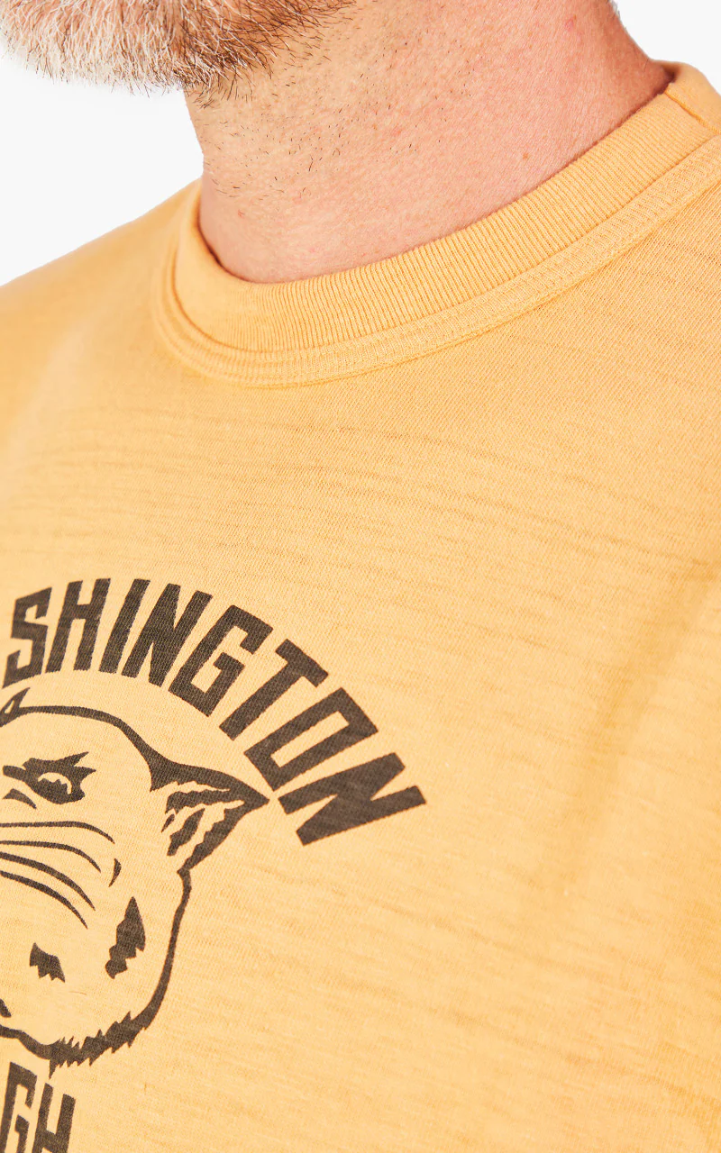 Warehouse & Co. Lot 4601 Washington T-Shirt Orange - Image 6