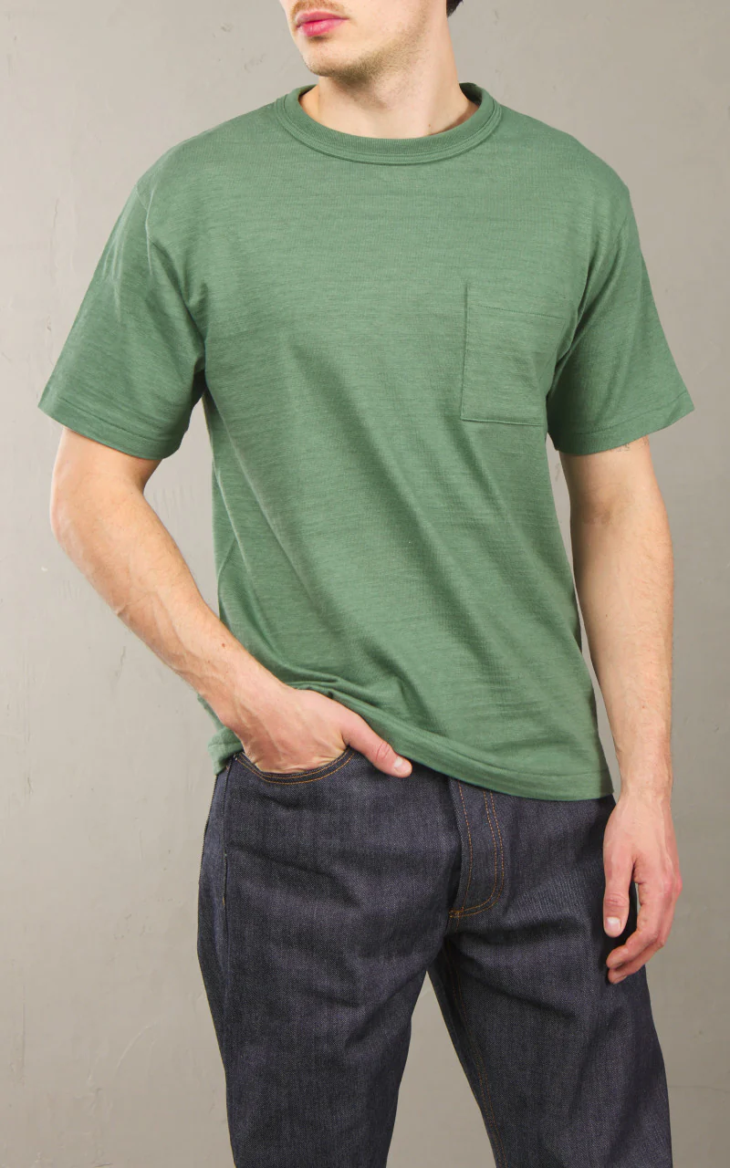 Warehouse & Co. Lot 4601P Pocket T-Shirt MC Green - Image 2
