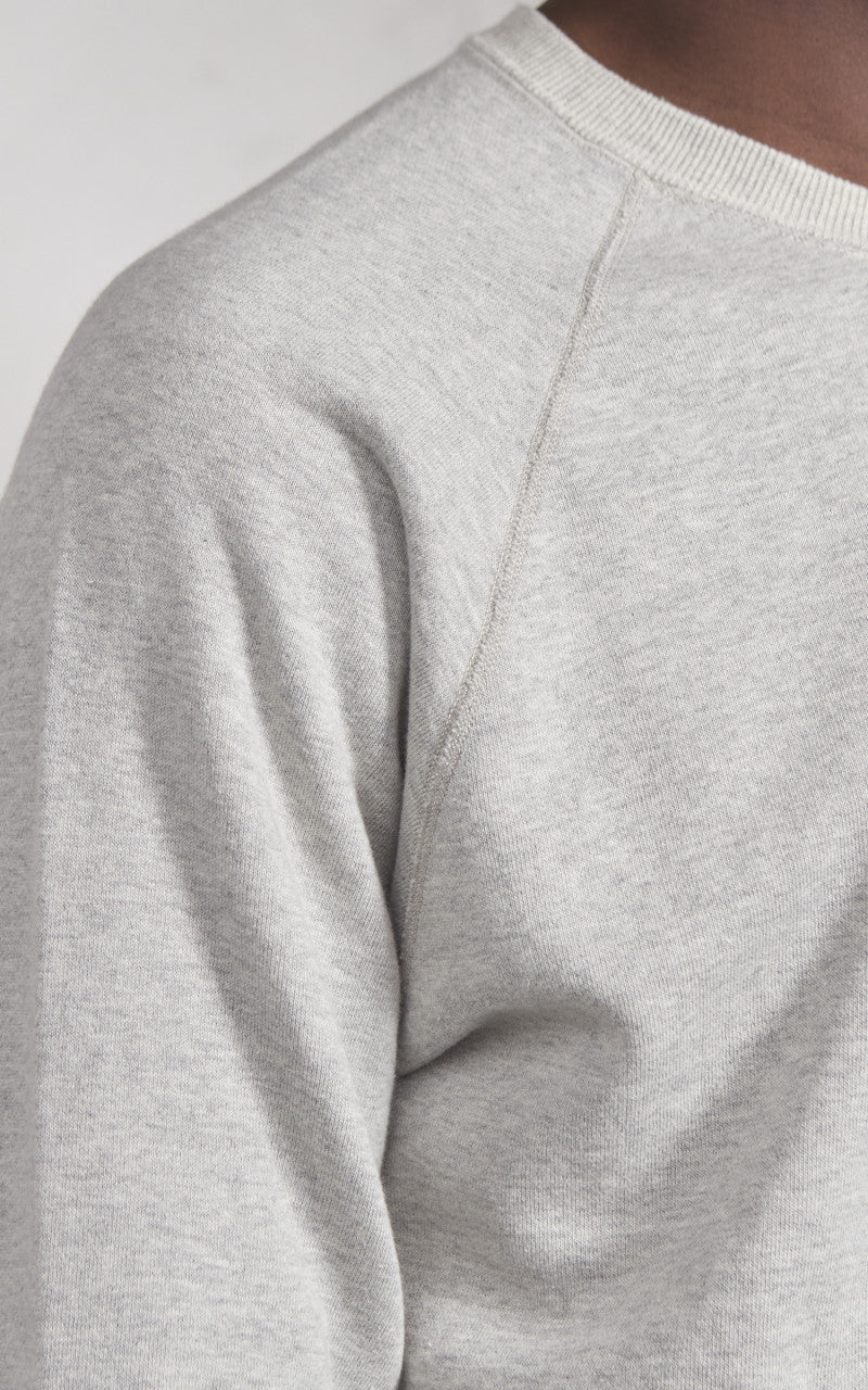 Warehouse & Co. Lot 461 Plain Sweatshirt Heather Grey - Image 3