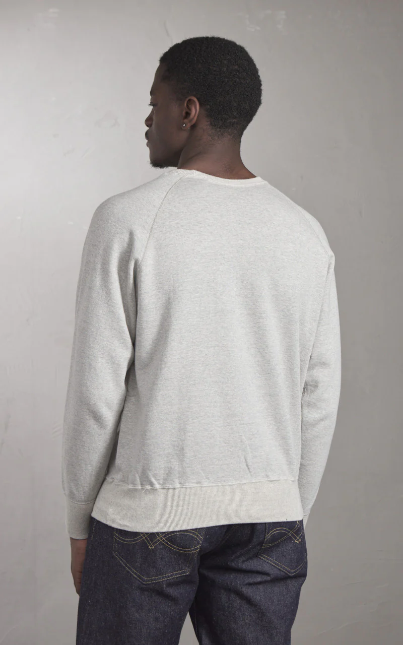 Warehouse & Co. Lot 461 Plain Sweatshirt Heather Grey - Image 4