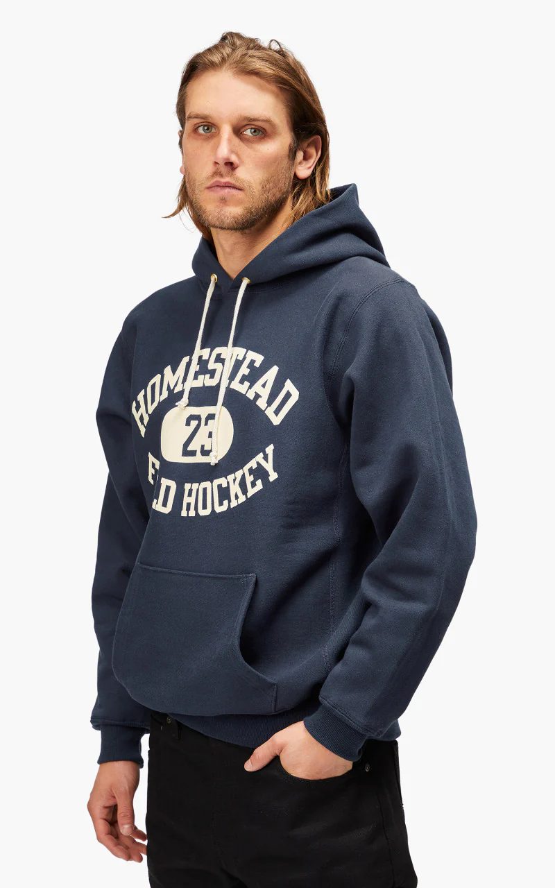 Warehouse & Co. Lot 484 Homestead Hoodie Navy - Image 5