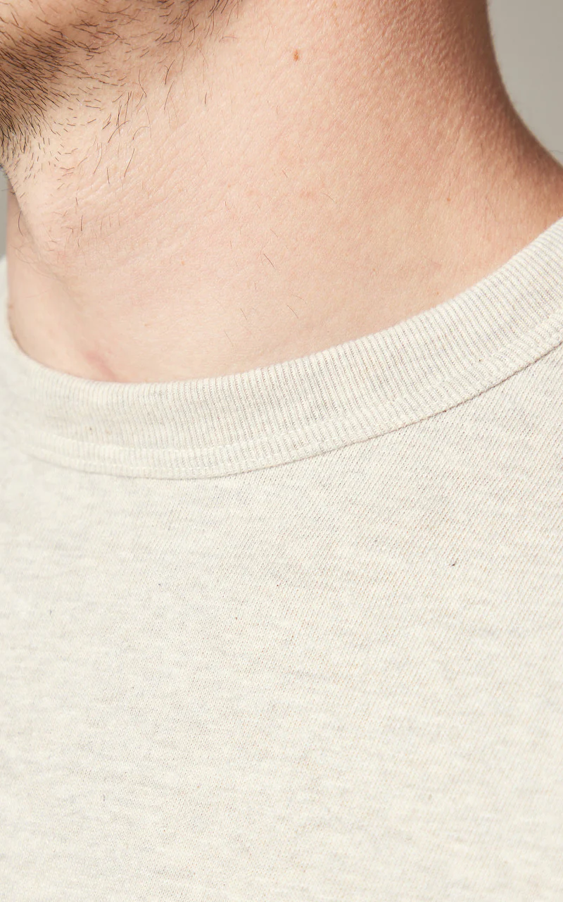 Warehouse & Co. Lot 5906 Long Sleeve T-Shirt Oatmeal - Image 5