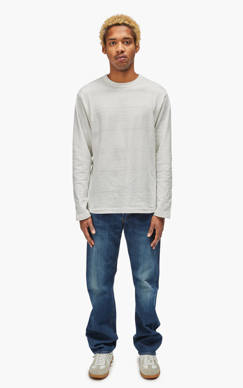 Warehouse & Co. Lot 5906 Long Sleeve T-Shirt Off White - Image 2