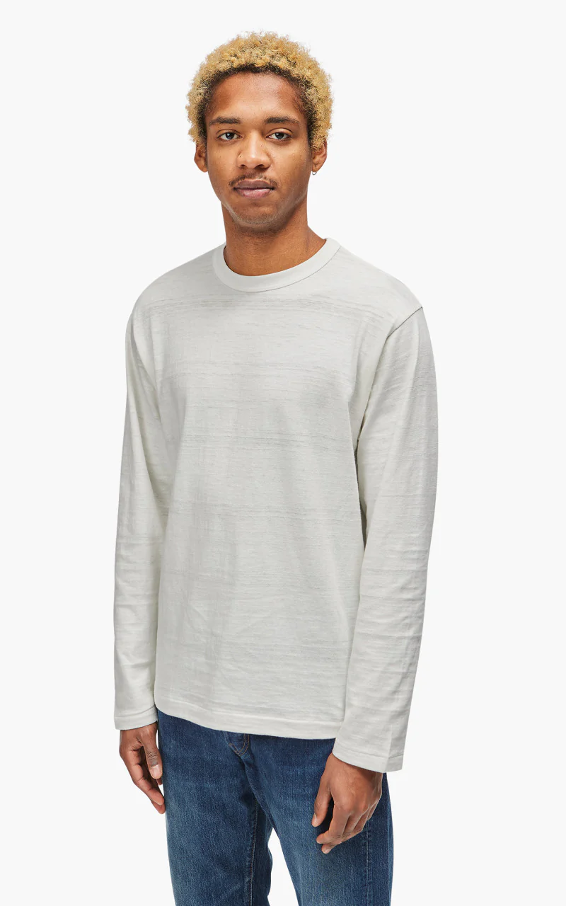 Warehouse & Co. Lot 5906 Long Sleeve T-Shirt Off White - Image 4